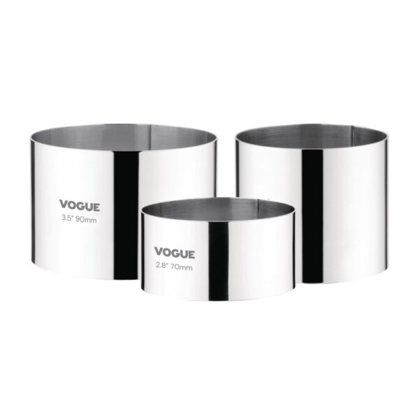 Vogue Mousse Ring St/St - 70x60mm 2 3/4x2 1/4" - Image 4
