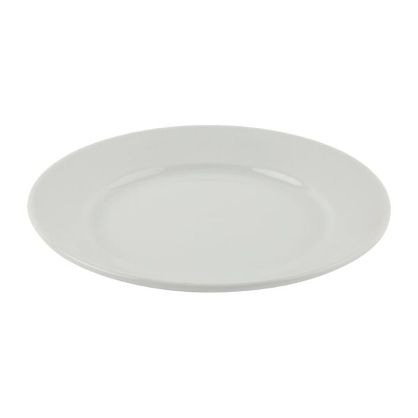 Olympia Athena Wide Rimmed Plate - 203mm (Box 12) - Image 2