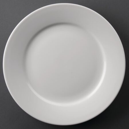 Olympia Athena Wide Rimmed Plate - 228mm (Box 12)