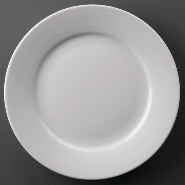 Olympia Athena Wide Rimmed Plate - 228mm (Box 12)
