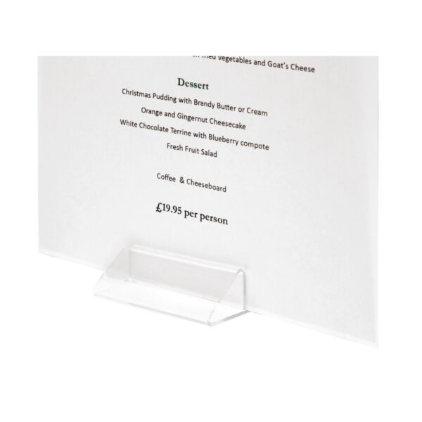 Tent Holder Acrylic Clear - Image 2