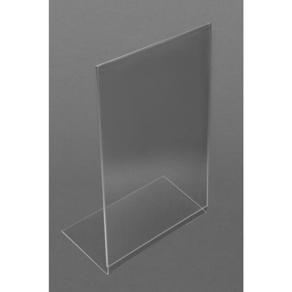Menu Holder A4 Leanback Portrait Acrylic - Image 2