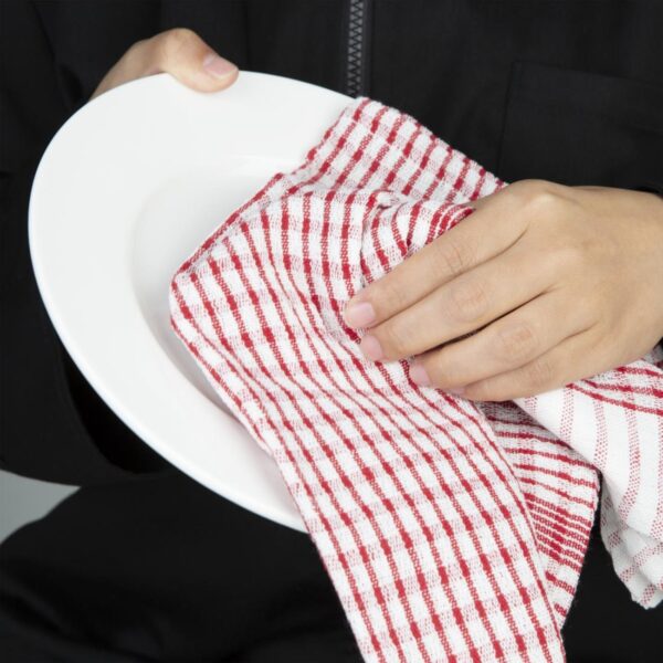 EDLP - Vogue Wonderdry Tea Towels Red - 760x510mm 30x20" (Pack 10) - Image 6