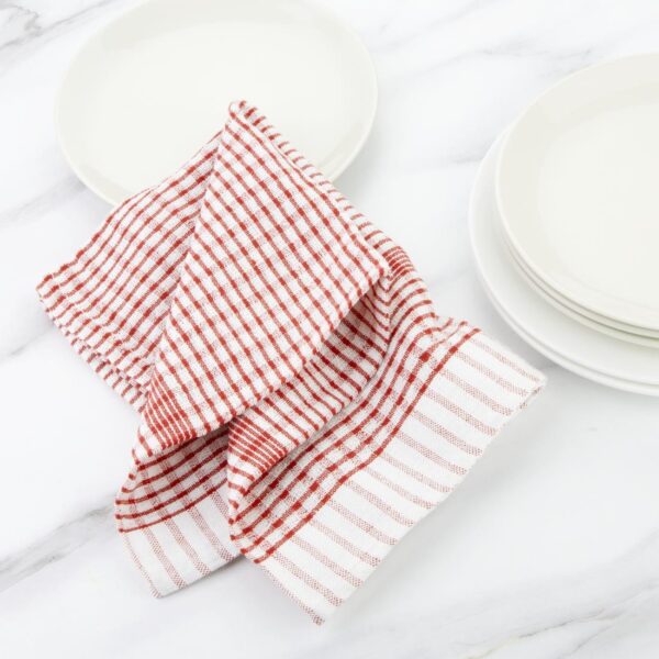 EDLP - Vogue Wonderdry Tea Towels Red - 760x510mm 30x20" (Pack 10) - Image 7