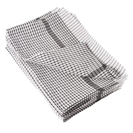 EDLP - Vogue Wonderdry Tea Towels Black - 760x510mm 30x20" (Pack 10)