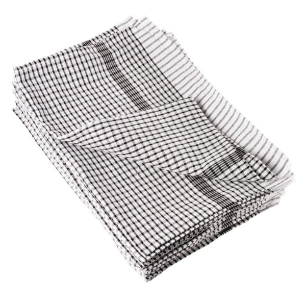 EDLP - Vogue Wonderdry Tea Towels Black - 760x510mm 30x20" (Pack 10)
