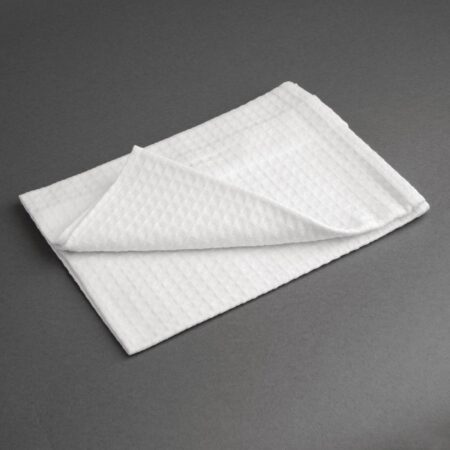 Vogue Cloths White Honeycomb Weave - 762x508 mm (Pack 10)