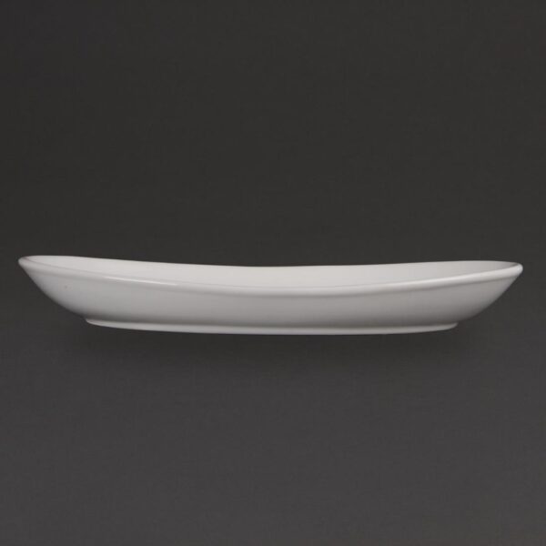 Olympia Whiteware French Deep Oval Plate White - 304mm 12" (Box 4) - Image 3