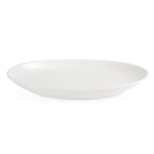 Olympia Whiteware French Deep Oval Plate White - 365mm 14 1/4" (Box 2) - Image 2