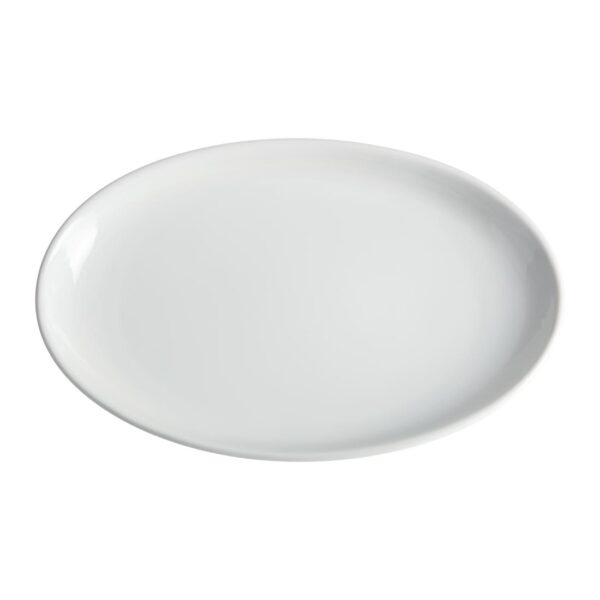 Olympia Whiteware French Deep Oval Plate White - 365mm 14 1/4" (Box 2) - Image 4