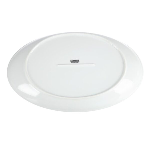 Olympia Whiteware French Deep Oval Plate White - 365mm 14 1/4" (Box 2) - Image 6