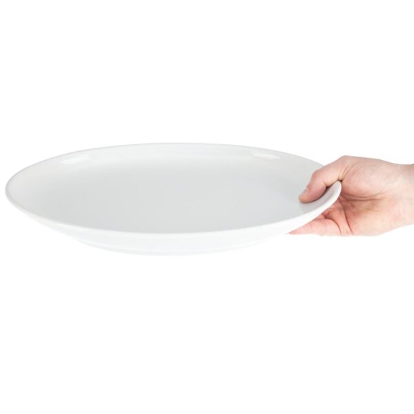 Olympia Whiteware French Deep Oval Plate White - 365mm 14 1/4" (Box 2) - Image 7