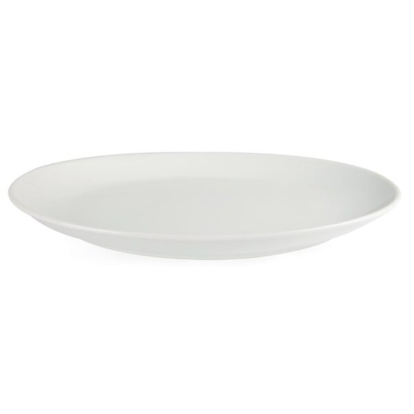 Olympia Whiteware French Deep Oval Plate White - 500mm 19 1/2" (Box 1) - Image 2