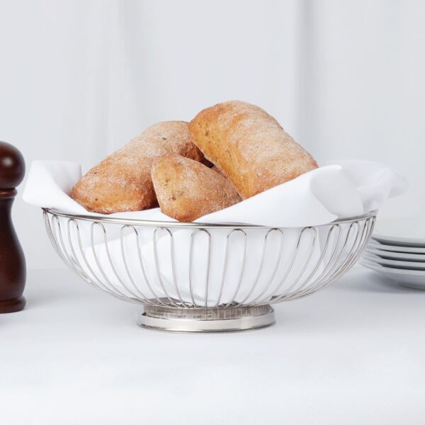Bread/Fruit Bowl St/St - 90hx255dia mm - Image 2