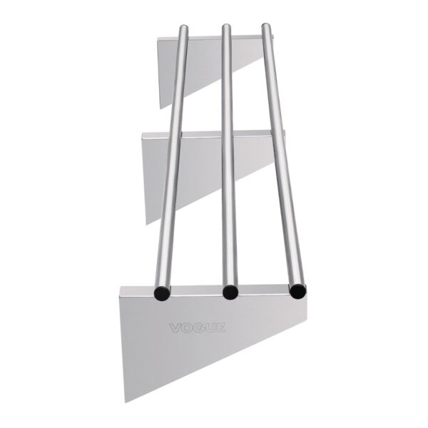 Vogue St/St Tubular Wall Shelf - 1500(w) x 300(d)mm - Image 3