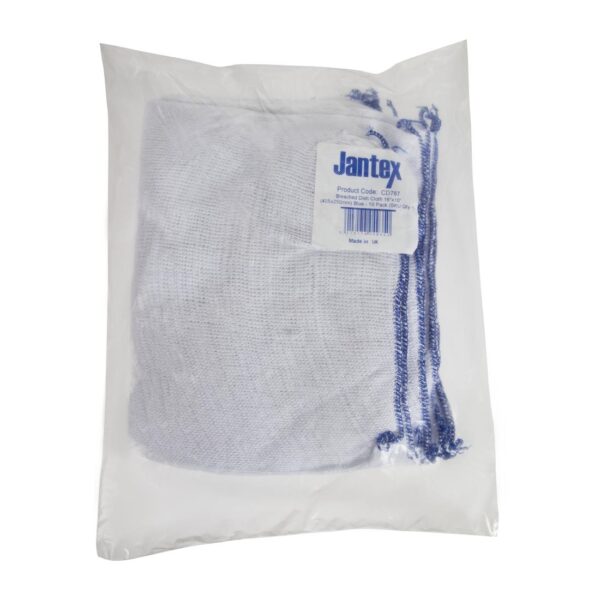 Jantex Blue Dish Cloths - 400x250mm 16x10" (Pack 10) - Image 5