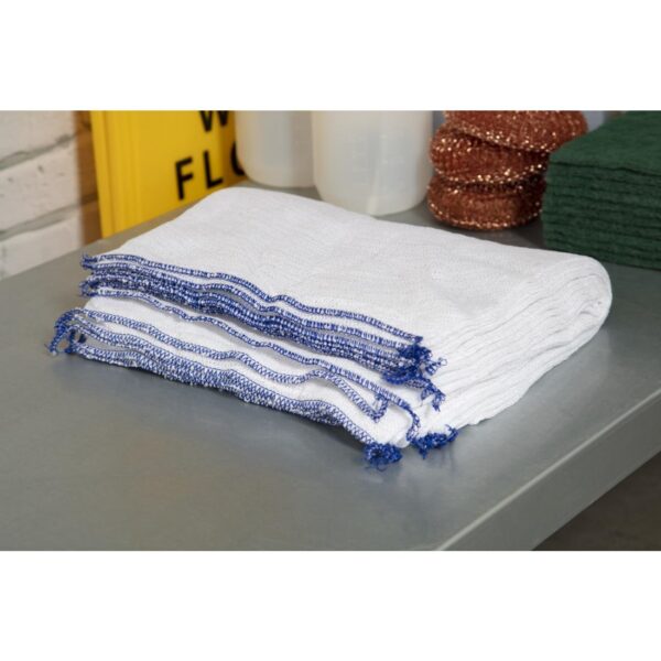 Jantex Blue Dish Cloths - 400x250mm 16x10" (Pack 10) - Image 6