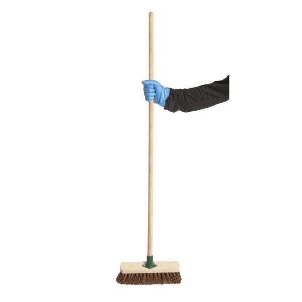 Jantex Stiff Bassine Wooden Broom Head - 12" - Image 6