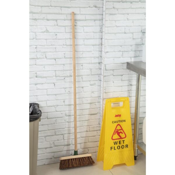 Jantex Stiff Bassine Wooden Broom Head - 12" - Image 7