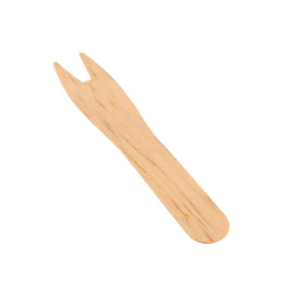 Fiesta Compostable Wooden Chip Fork (Pack 1000) - Image 2