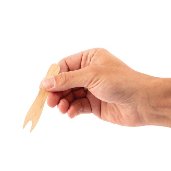 Fiesta Compostable Wooden Chip Fork (Pack 1000) - Image 3