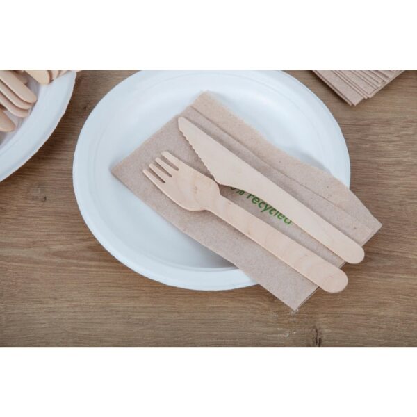 PR BUSTER - Fiesta Compostable Wooden Fork (Pack 100) - Image 2