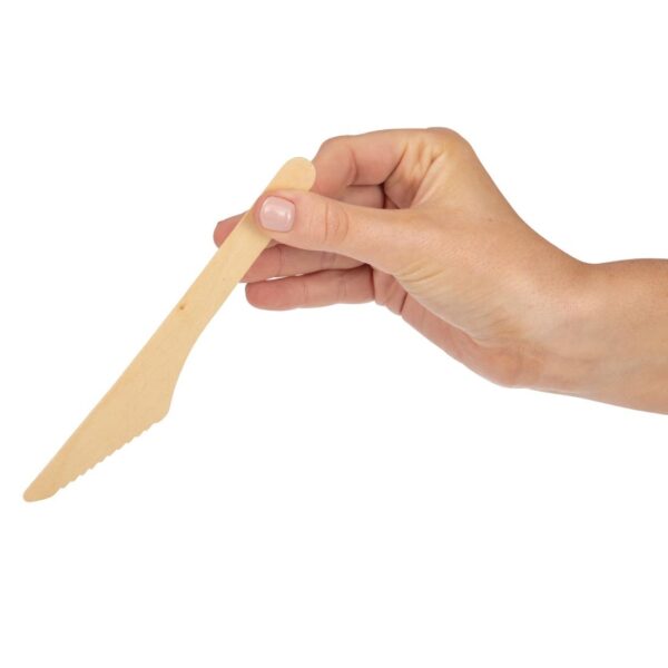 PR BUSTER - Fiesta Compostable Wooden Knife (Pack 100) - Image 4