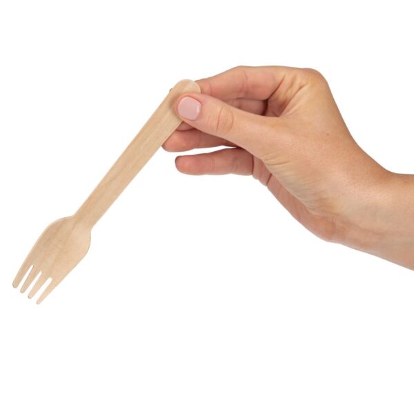 PR BUSTER - Fiesta Compostable Wooden Fork (Pack 100) - Image 3