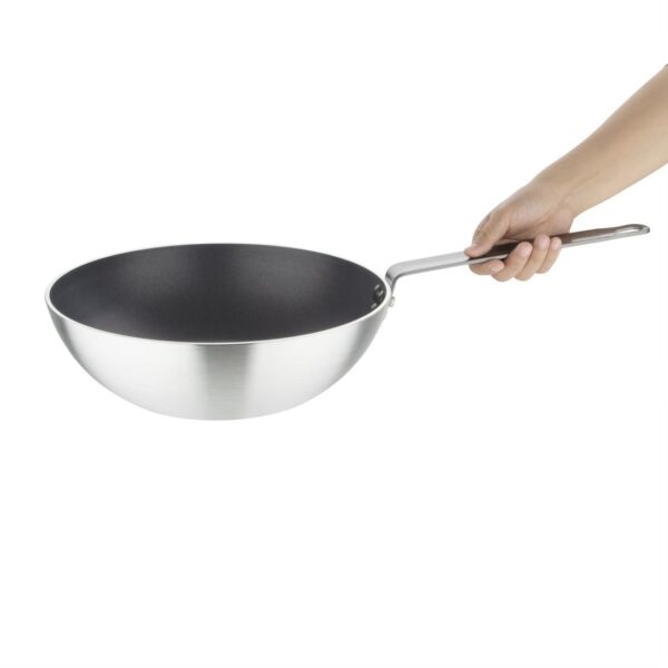 Vogue Non-Stick Wok Teflon Platinum Plus - 300mm 11 3/4" - Image 2