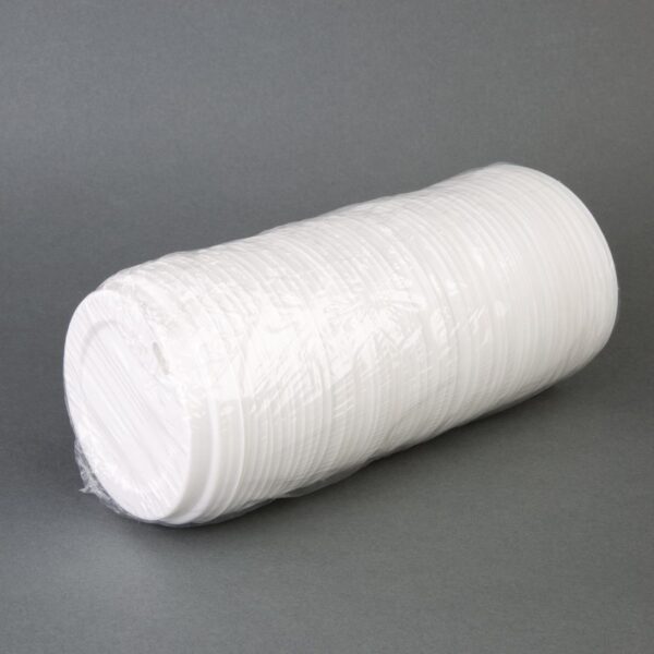 Fiesta Recyclable Lid for Hot Cups- White 12oz/16oz (Box 1000) - Image 3