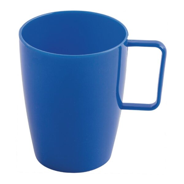 Olympia Kristallon Polycarbonate Handled Beaker Blue - 284ml 10oz (Box 12) - Image 2