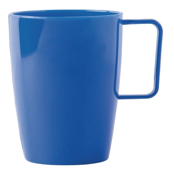 Olympia Kristallon Polycarbonate Handled Beaker Blue - 284ml 10oz (Box 12) - Image 3