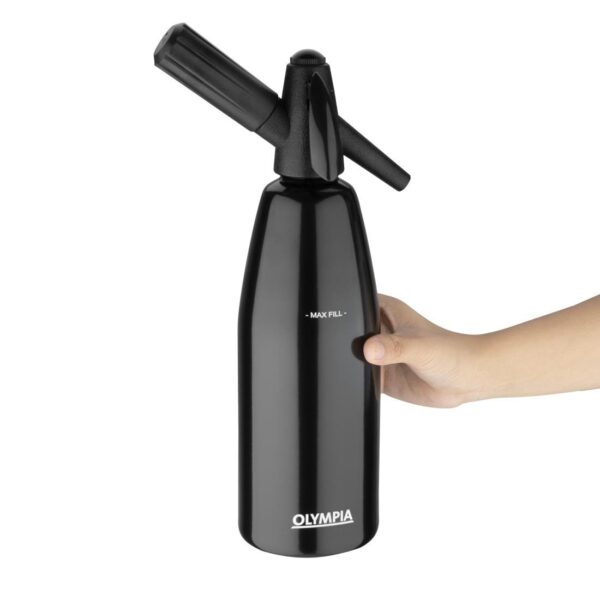 Olympia Soda Siphon Black - 1Ltr - Image 2
