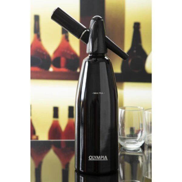 Olympia Soda Siphon Black - 1Ltr - Image 6