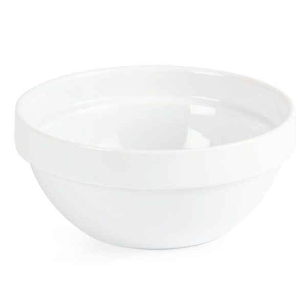 Olympia Whiteware Stacking Bowl White - 145mm 5 3/4" 540ml (Box 12) - Image 3