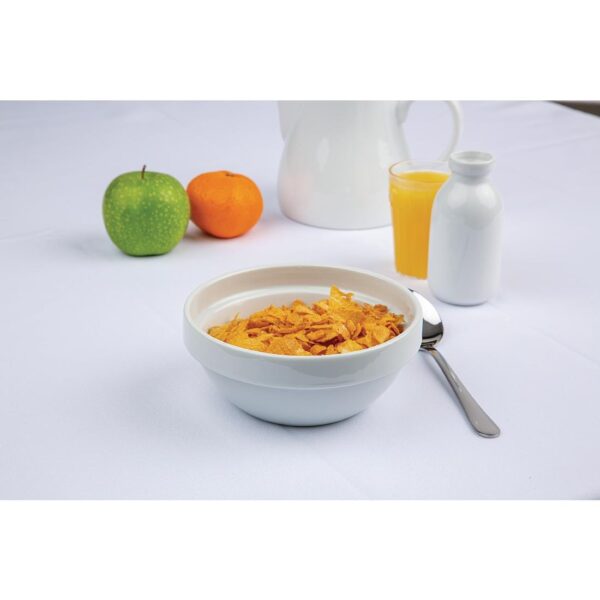 Olympia Whiteware Stacking Bowl White - 145mm 5 3/4" 540ml (Box 12) - Image 7
