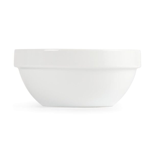 Olympia Whiteware Stacking Bowl White - 145mm 5 3/4" 540ml (Box 12) - Image 2