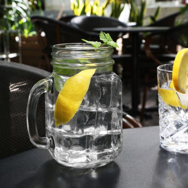 Olympia Handled Drinking Jar - 470ml (Pack 12) - Image 6