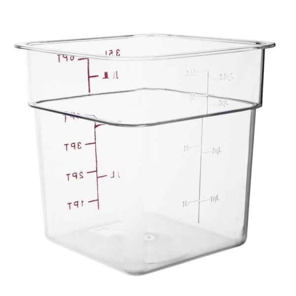 Hygiplas Polycarbonate Hygiplas Square Storage Container - 3.5Ltr - Image 2