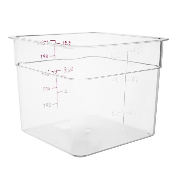 Hygiplas Polycarbonate Hygiplas Square Storage Container - 5.5Ltr - Image 2