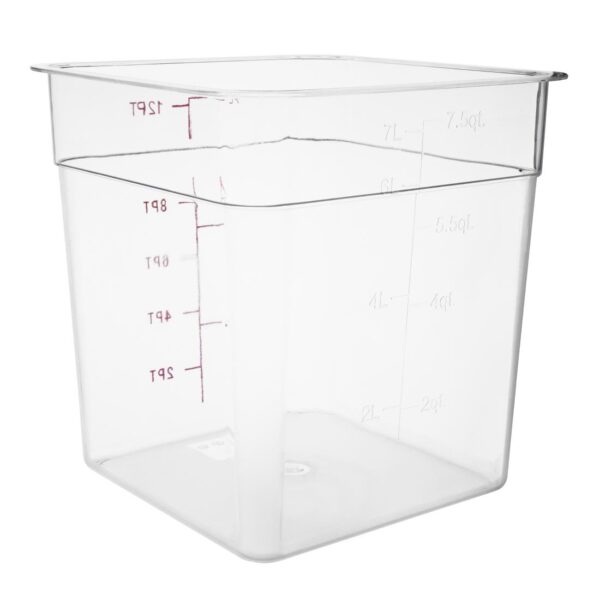 Hygiplas Polycarbonate Hygiplas Square Storage Container - 7Ltr - Image 2