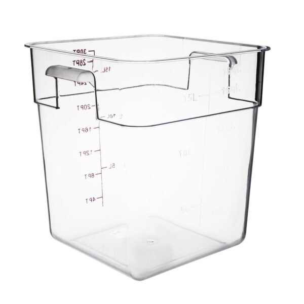 Hygiplas Polycarbonate Hygiplas Square Storage Container - 15Ltr - Image 2