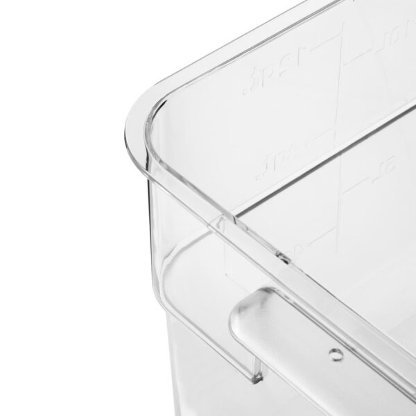Hygiplas Polycarbonate Hygiplas Square Storage Container - 15Ltr - Image 4