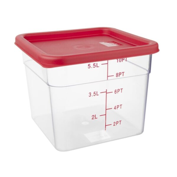 Hygiplas Square Red Lid to fit - 5.5/7Ltr - Image 2