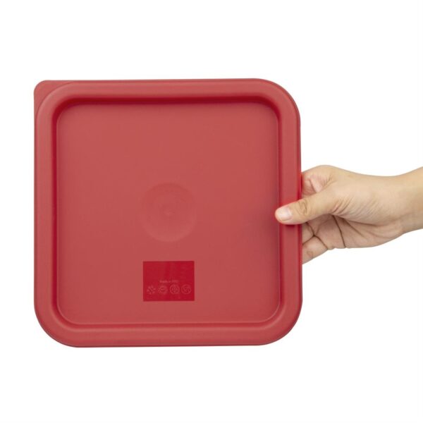 Hygiplas Square Red Lid to fit - 5.5/7Ltr - Image 5