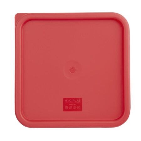 Hygiplas Square Red Lid to fit - 10/15Ltr