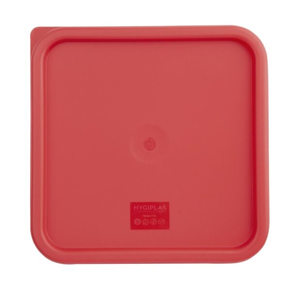 Hygiplas Square Red Lid to fit - 10/15Ltr