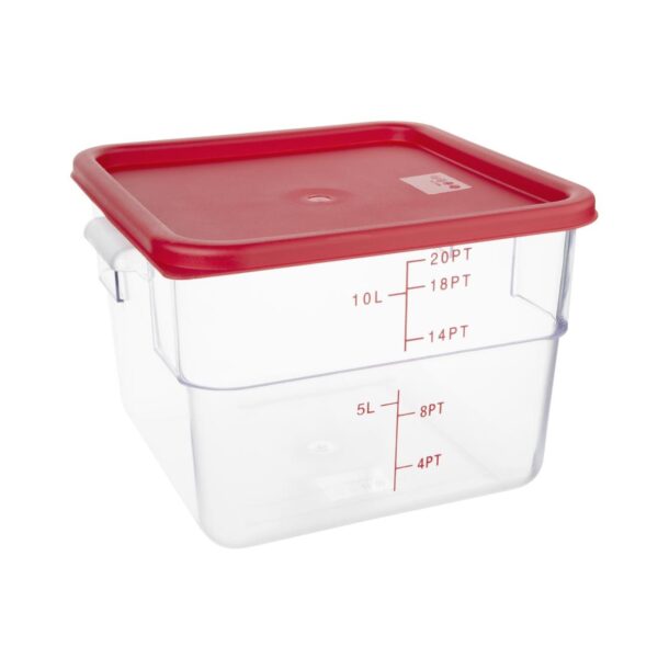 Hygiplas Square Red Lid to fit - 10/15Ltr - Image 2