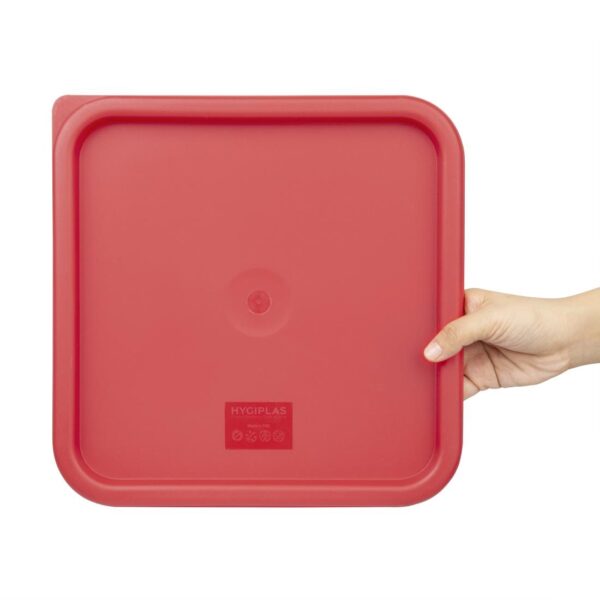 Hygiplas Square Red Lid to fit - 10/15Ltr - Image 5