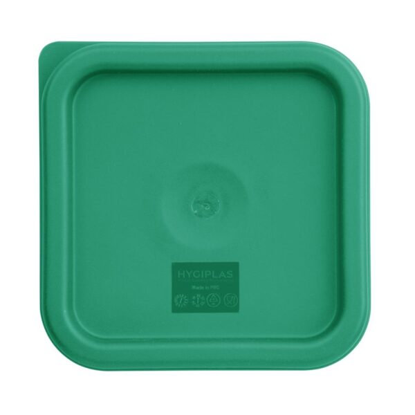 Hygiplas Square Green Lid to fit - 1.5/3.5Ltr